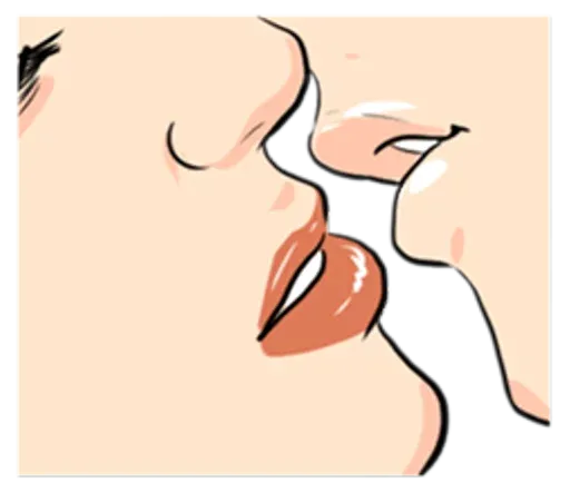 The Kissing sticker 19