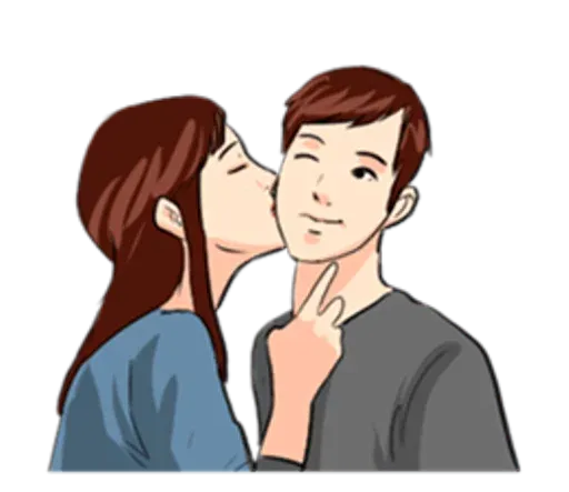 The Kissing sticker 3