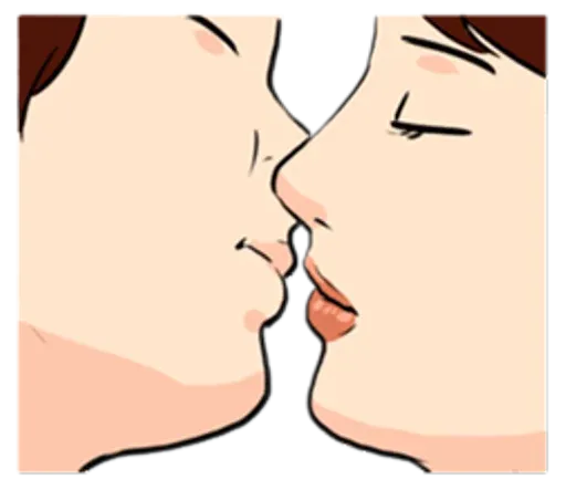 The Kissing sticker 21