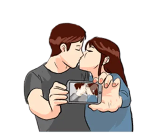 The Kissing sticker 7