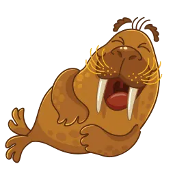 Mоржи и киты Telegram sticker pack