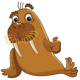 Mоржи и киты sticker 3