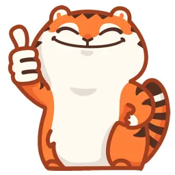 Тигрёнок Персик sticker 4