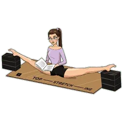 Topstretching sticker 9