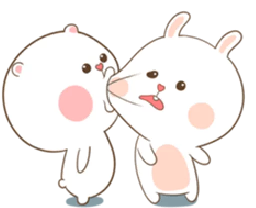 TuaGom : Puffy Bear & Rabbit 2 sticker 5