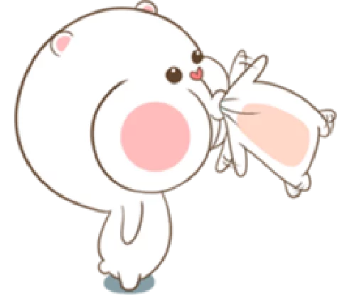 TuaGom : Puffy Bear & Rabbit 2 sticker 6