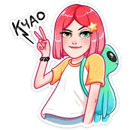 Тусагёрл Telegram sticker pack