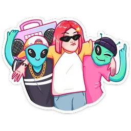Тусагёрл sticker 2