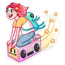 Тусагёрл sticker 7