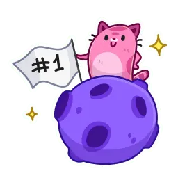 Уфо розовый sticker 6