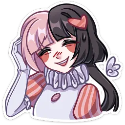 Валентинка Маф Котура Миурин sticker 2