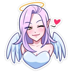 Ангелица Вайолет Telegram sticker pack