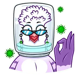 Голубка Вайолет Telegram sticker pack