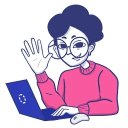 Парень с ноутбуком Telegram sticker pack