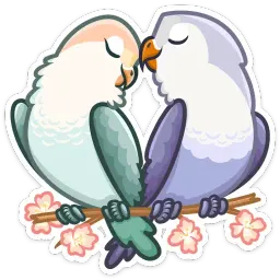 Неразлучники Telegram sticker pack