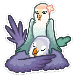 Неразлучники sticker 7