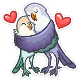 Неразлучники sticker 10