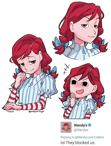 Wendy's sticker 12