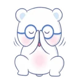 Белый мишка sticker 11