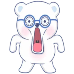 Белый мишка sticker 12