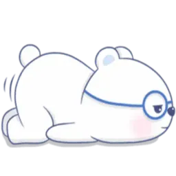 Белый мишка sticker 4