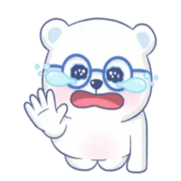 Белый мишка sticker 5