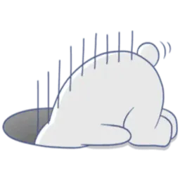Белый мишка sticker 8