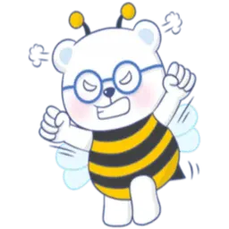 Белый мишка sticker 9