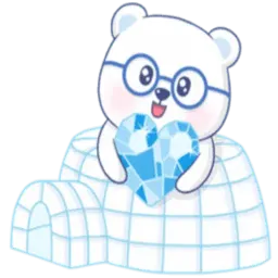 Белый мишка sticker 10