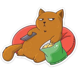 Девочка-Панда и кот Барсик White Box sticker 7