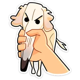 Белый sticker 2