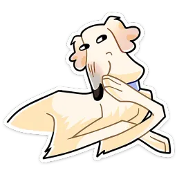 Белый sticker 6