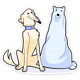 Белый sticker 8
