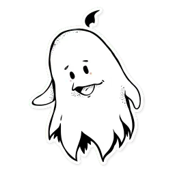 Белое привидение Telegram sticker pack