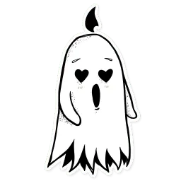 Белое привидение sticker 11