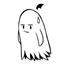 Белое привидение sticker 12