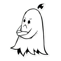 Белое привидение sticker 3