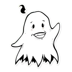 Белое привидение sticker 4