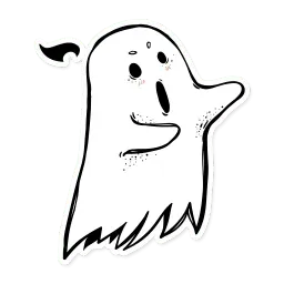 Белое привидение sticker 6