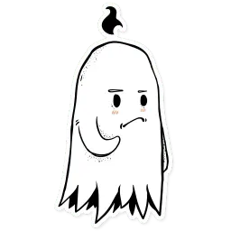 Белое привидение sticker 9