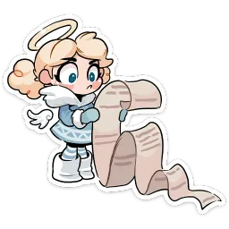 Зимние Нимб и Рожки Ольга Виктория sticker 2