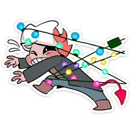 Зимние Нимб и Рожки Ольга Виктория sticker 6