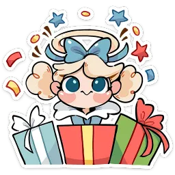 Зимние Нимб и Рожки Ольга Виктория sticker 8
