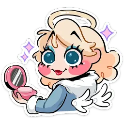 Зимние Нимб и Рожки Ольга Виктория sticker 9