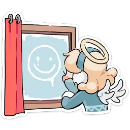 Зимние Нимб и Рожки Ольга Виктория sticker 10