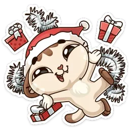 Зимний Котик sticker 2