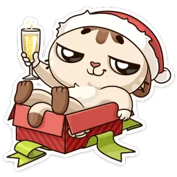Зимний Котик sticker 4