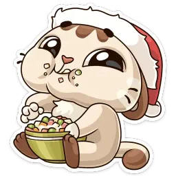 Зимний Котик sticker 7