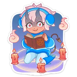 Зимняя Они-тян sticker 5