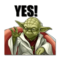 Yoda sticker 2